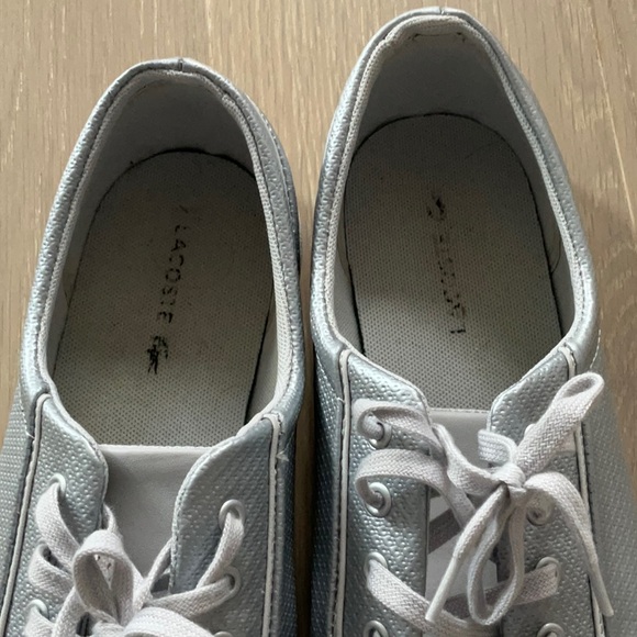 Lacoste Women's Sneakers - White and Gray - Picture 3 of 8